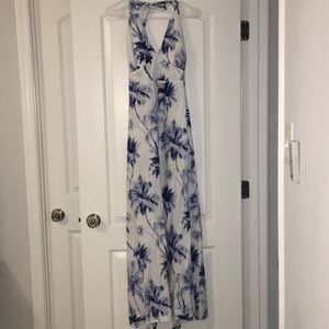 Tommy Bahama “Art of Palms” halter dress